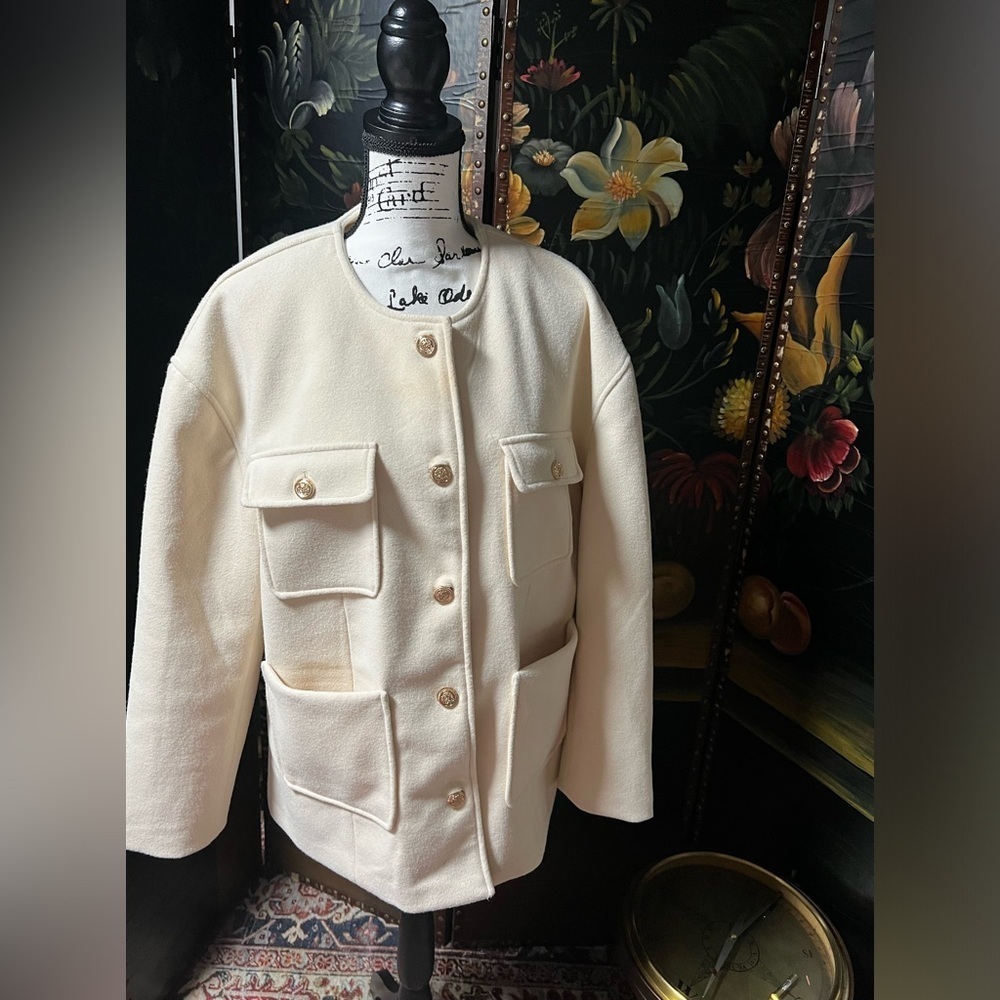 Rachel Zoe cream jacket